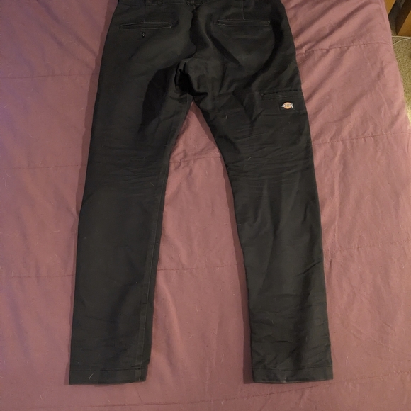 Dickies Skinny Fit Double Knee Work Pants 33x32 Black - Picture 4 of 4